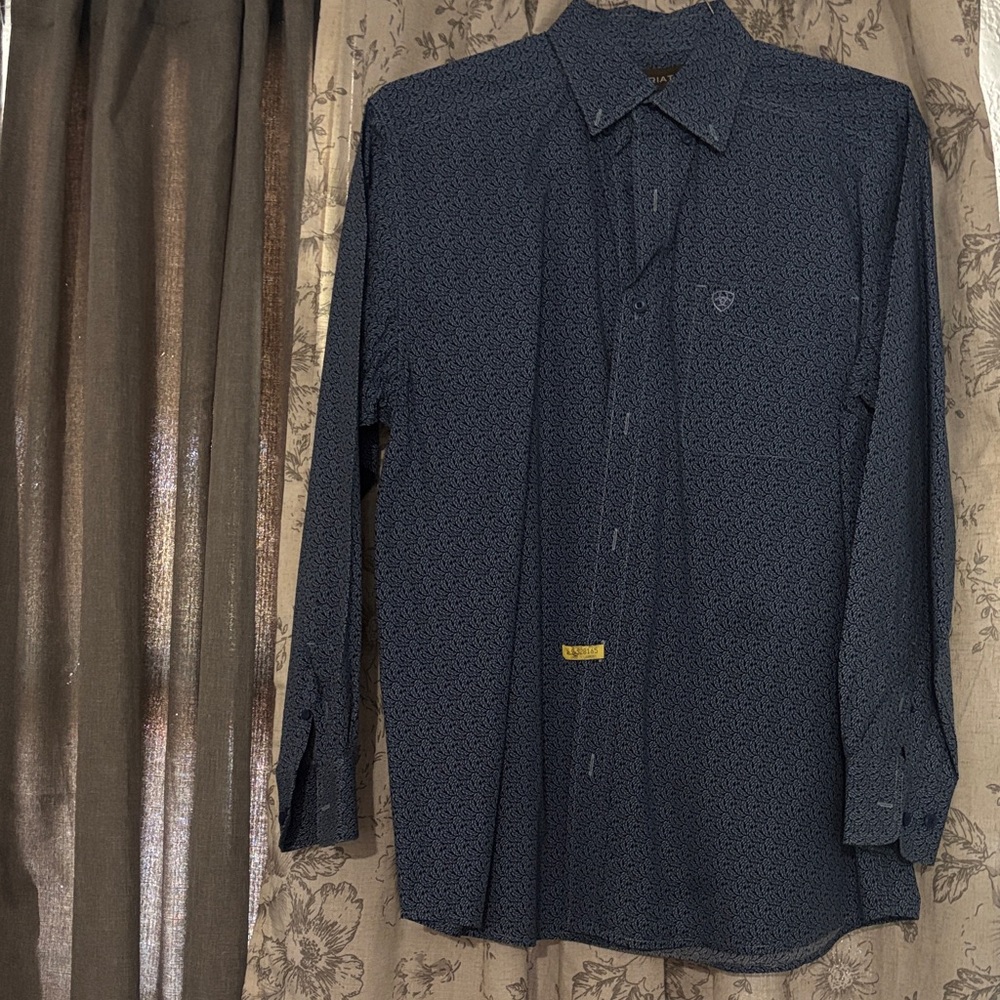 Men's Classic Blue Button-Down Shirt